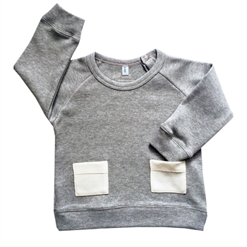Organic Zoo - Sweatshirt m. lommer - Grey
